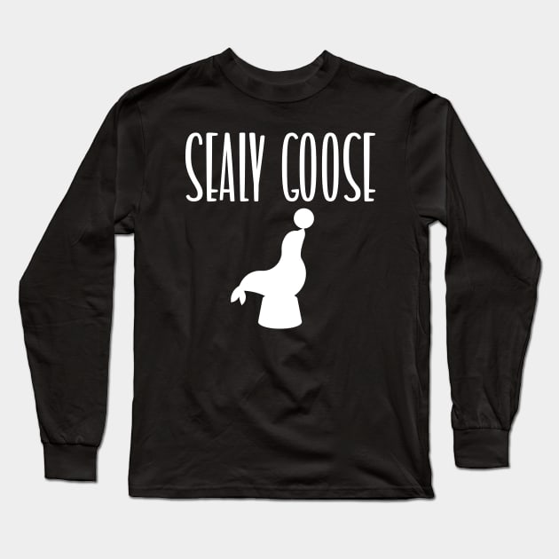 Sealy Goose | Seal Pun Long Sleeve T-Shirt by Shirts That Bangs